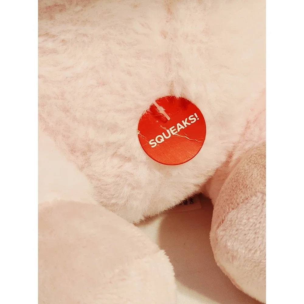 Petsmart Pink Pig Plush Wish Squeaker Xmas Bandana Farm Stuffed Animal Toy